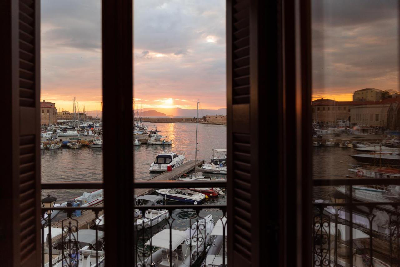 Destino Home Overlooking The Venetian Port Of Chania ハニア エクステリア 写真